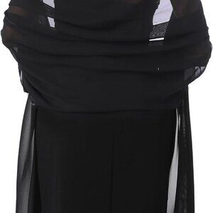 Chiffon Shawls and Wraps for Evening Dresses Women Elegant Soft Scarf Bridal Sca
